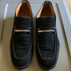 Men’s black suede shoes